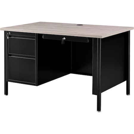 Interion By Global Industrial Teacher's Desk, 30 in D X 30-1/2 in H, 48 in W X 695631GY